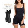 imagePopilush Shapewear Jumpsuits  Workout jumpsuit for Women Sleeveless Yoga Jumpsuits with Tummy Control Romper 2024Black