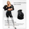 imagePopilush Shapewear Leggings Leather Pants  Faux Leather Leggings for Women Tummy Control Hight Waisted Pleather PantsBlackleggings
