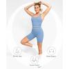 imagePopilush Shapewear Romper Shorts Romper For Women Bodycon Jumpsuit Workout Romper RacerbackBlue