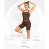 imagePopilush Shapewear Romper Shorts Romper For Women Bodycon Jumpsuit Workout Romper RacerbackBrown