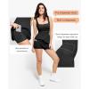 imagePopilush Shapewear Tennis Dress Athletic Dress for Women Summer Mini Dress with Slit Square Neck Golf Dress RomperBlack
