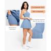 imagePopilush Shapewear Tennis Dress for Women With Builtin Bra Shorts Pockets  Athletic Mini Dress for Workout and GolfBlue