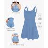 imagePopilush Shapewear Tennis Dress for Women With Builtin Bra Shorts Pockets  Athletic Mini Dress for Workout and GolfBlue