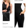 imagePopilush The Shapewear Jumpsuit Workout Jumpsuits with Pockets  Zip up Jumpsuits for WomenBlack Sleeveless Exercise Jumpsuits