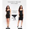 imagePopilush Corset Dress  Summer Club Outfits for Women Built in Bra Shapewear Drawstring Adjustable Ruched Mini DressesBlack