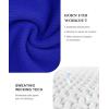 imagePopilush Jumpsuits for Women Long Sleeve BuiltIn Bra Square Neck Full Length Leggings Bodycon Stretch Workout OutfitsBlue
