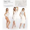 imagePopilush Lace Body Suits Women  Tank Top Thong Shapewear Tummy Control Going Out Tops Deep V Neck BodySuitWhite