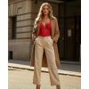 imagePopilush Lace Bodysuits for Women  V Neck Tummy Control Shapewear with Underwire Bra Side Zipper  Club OutfitsRed