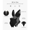 imagePopilush Lace Bodysuits for Women Tummy Control Body Suits Deep V Neck Thong Shapewear Going Out Corset TopsBlack
