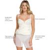imagePopilush Lace Cocktail Dresses for Women  Formal Party Corset Shapewear Dress Deep V Neck Midi Dress with Side SlitBeige
