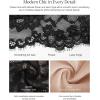 imagePopilush Shapewear Bodysuit V Neck Tummy Control Backless Lace Tank Tops Sleeveless Thong BodysuitBlack