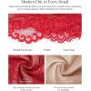 imagePopilush Shapewear Bodysuit V Neck Tummy Control Backless Lace Tank Tops Sleeveless Thong BodysuitRed