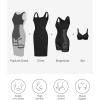 imagePopilush Shapewear Dress Workwear Built in Shapewear Dress Square Neck Sleeveless Dress 3D HIPS OfferBlack