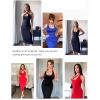 imagePopilush Shapewear Halter Summer Dress 4 Ways to Wear Bandage Casual Club Night Out Dress Built in BraBlackelegant Cocktail Shaper Dress
