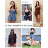 imagePopilush Shapewear Jumpsuits Sweetheart Neckline Romper Shorts Workout Romper for WomenBlue