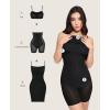 imagePopilush Summer Dresses for Women 2025  Club Dress Cocktail Shapewear Mini Dress Spaghetti Straps Dinner Date Night BodyconBlack