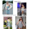imagePopilush Summer Dresses for Women 2025  Club Dress Cocktail Shapewear Mini Dress Spaghetti Straps Dinner Date Night BodyconGrey