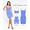 imagePopilush Summer Dresses for Women 2025  Club Dress Cocktail Shapewear Mini Dress Spaghetti Straps Dinner Date Night BodyconLight Blue