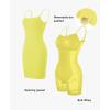 imagePopilush Summer Dresses for Women 2025  Club Dress Cocktail Shapewear Mini Dress Spaghetti Straps Dinner Date Night BodyconYellow
