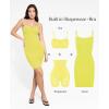 imagePopilush Summer Dresses for Women 2025  Club Dress Cocktail Shapewear Mini Dress Spaghetti Straps Dinner Date Night BodyconYellow