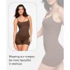 imagePopilush The Shapewear Jumpsuits for Women Sleeveless Adjustable Short Rompers Tummy Control Bodysuits Gym Yoga Fashion 2024Brown