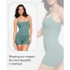 imagePopilush The Shapewear Jumpsuits for Women Sleeveless Adjustable Short Rompers Tummy Control Bodysuits Gym Yoga Fashion 2024Green