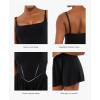 imagePopilush Womens Jumpsuit Shorts Shapewear  Square Neck Builtin Bra DoubleLined Romper  Party Travel Spring OutfitBlack