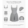 imagePopilush Womens Jumpsuit Shorts Shapewear  Square Neck Builtin Bra DoubleLined Romper  Party Travel Spring OutfitGrey