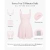 imagePopilush Womens Jumpsuit Shorts Shapewear  Square Neck Builtin Bra DoubleLined Romper  Party Travel Spring OutfitPink