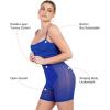 imagePopilush Womens Summer Shapewear Dress  Bodycon Cocktail Graduation Party Midi Dresses with Builtin BraBlue