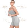 imagePopilush Womens Summer Shapewear Dress  Bodycon Cocktail Graduation Party Midi Dresses with Builtin BraGrey