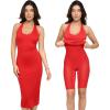 imagePopilush Shapewear Halter Summer Dress 4 Ways to Wear Bandage Casual Club Night Out Dress Built in BraRedelegant Cocktail Shaper Dress