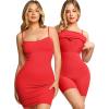 imagePopilush Summer Dresses for Women 2025  Club Dress Cocktail Shapewear Mini Dress Spaghetti Straps Dinner Date Night BodyconRed