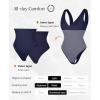 imagePopilush Body Suits for Women  Going Out Tank Tops  Plunge Deep V Neck Backless Sleeveless Tummy Control Shapewear BodysuitNavy Blue