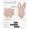 imagePopilush Body Suits for Women  Going Out Tank Tops  Plunge Deep V Neck Backless Sleeveless Tummy Control Shapewear BodysuitNude