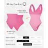 imagePopilush Body Suits for Women  Going Out Tank Tops  Plunge Deep V Neck Backless Sleeveless Tummy Control Shapewear BodysuitPink