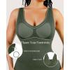imagePopilush Bodycon Dresses for Women  Summer Causal Shapewear Midi Dress Sleeveless V Neck Party SundressesGreen