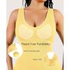 imagePopilush Bodycon Dresses for Women  Summer Causal Shapewear Midi Dress Sleeveless V Neck Party SundressesYellow
