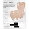 imagePopilush Bodysuits for Women  Sleeveless Square Neck Thong Bodysuit Tummy Control Going Out Double Lined TopsNude