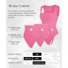 imagePopilush Bodysuits for Women  Sleeveless Square Neck Thong Bodysuit Tummy Control Going Out Double Lined TopsPink