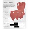 imagePopilush Bodysuits for Women  Sleeveless Square Neck Thong Bodysuit Tummy Control Going Out Double Lined TopsRose Red
