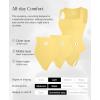 imagePopilush Bodysuits for Women  Sleeveless Square Neck Thong Bodysuit Tummy Control Going Out Double Lined TopsYellow