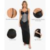 imagePopilush Cocktail Dresses for Women V Neck Shapewear Dress Sleeveless Maxi Dress Party DressBlack