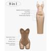 imagePopilush Cocktail Dresses for Women V Neck Shapewear Dress Sleeveless Maxi Dress Party DressChampagne