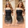 imagePopilush Corset Tops for Women  Lace Spaghetti Strap Going Out Bustier with Buckle Waist Shaper Summer SplashBlack