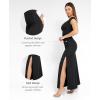 imagePopilush Formal Shapewear Dress Off Shoulder Maxi Dress with Built in Shapewear Summer Dress for Women 2024Black Off Shoulder Dress