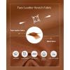 imagePopilush Leather Body Suits for Womens  Tummy Control Shapewear Bodysuits Lace Faux Leather Thong Corset TopsBrown