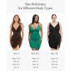 imagePopilush Mini Dress for Women V Neck Beach Vacation Clothes Summer Party Side Slit Cocktail Dress With Built in ShapewearGreen