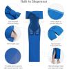 imagePopilush Off The Shoulder Maxi Dress Wedding Guest Formal Dresses for Women Sleeveless Bodycon Long Shapewear Prom DressBlue