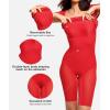 imagePopilush Shapewear Dress Low Back Midi Dress with Build in Shapewear Short Sleeve Casual Summer Dress for 2025 TrendingRedelegant Shaper Dress
